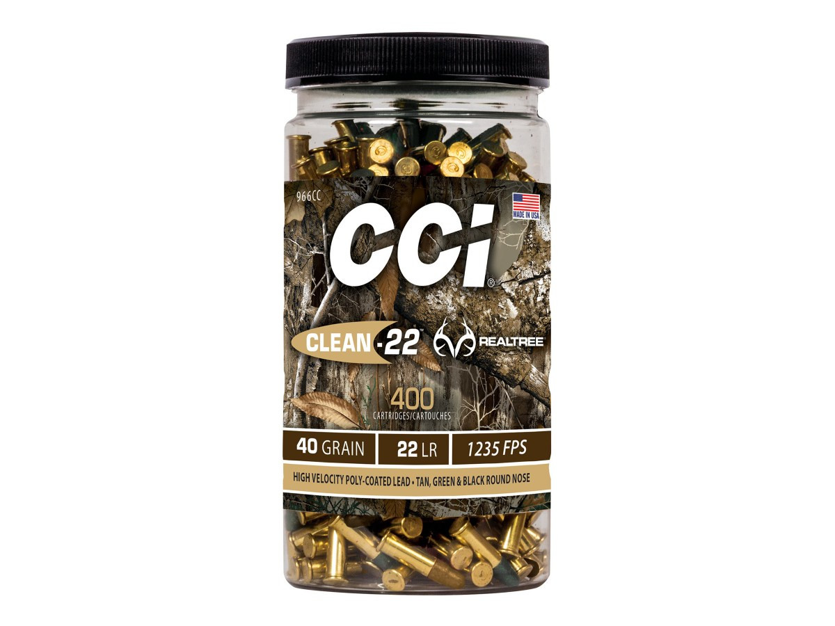 .22LR CCI Clean-22 40gr/2,59g High Velocity Poly-Coated LRN, 400 ks (966CC)