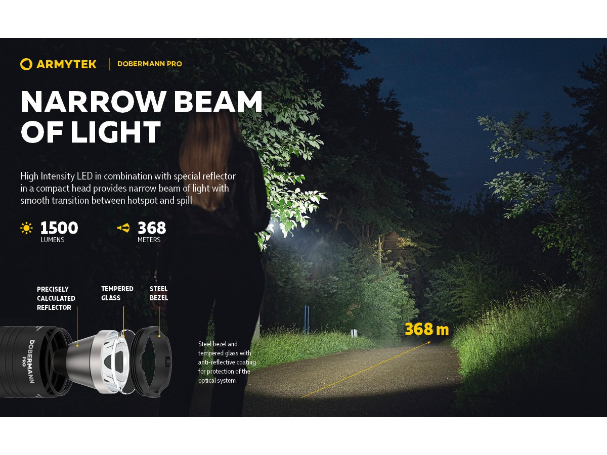 Fotografia: Armytek Dobermann Pro Magnet USB 1500lm (White)