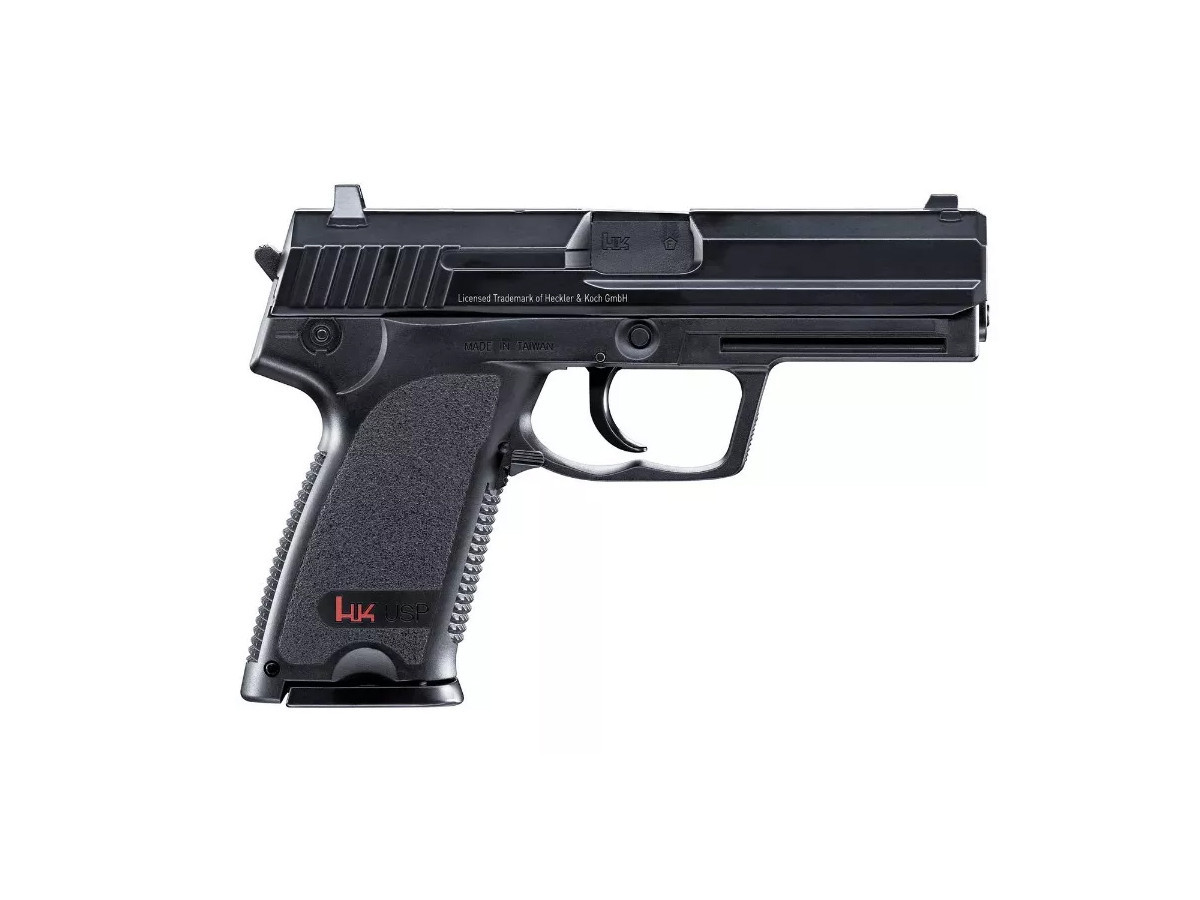 Fotografia: Airsoft. pištoľ Heckler & Koch USP, kal. 6mm, CO2