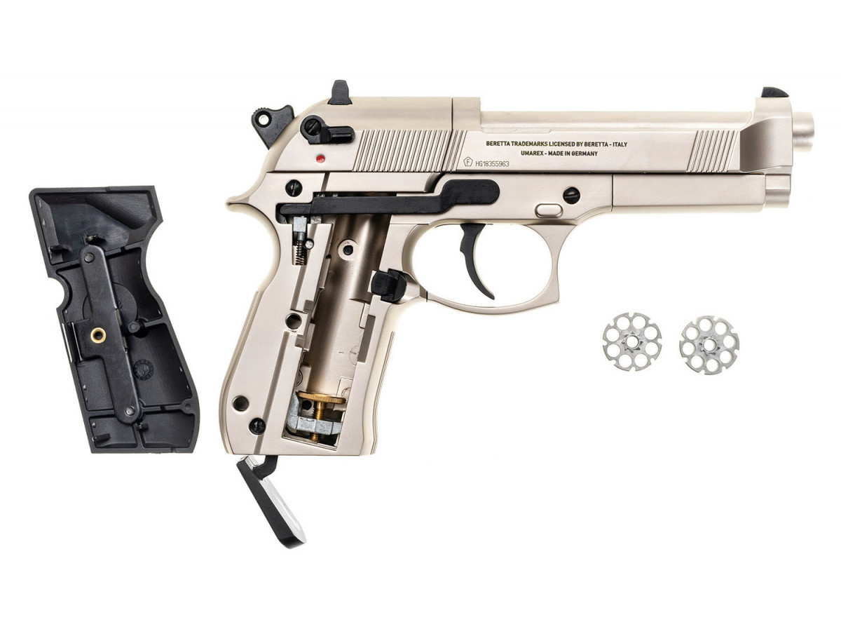 Fotografia: Pištoľ CO2 Beretta M92 FS nickel, kal. 4,5mm diabolo