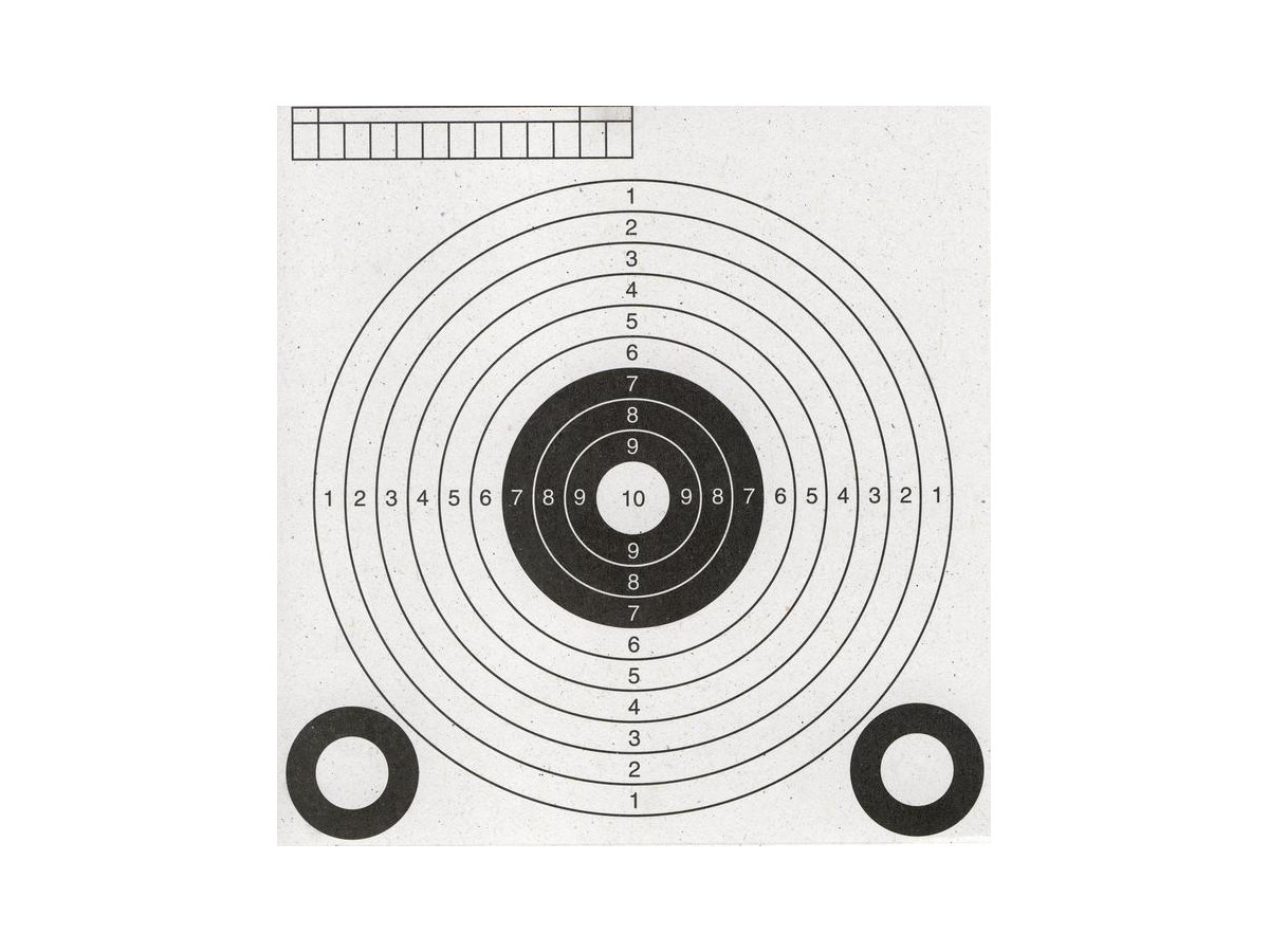 Fotografia: Terče vzduchovkové 138x145mm, 1000ks
