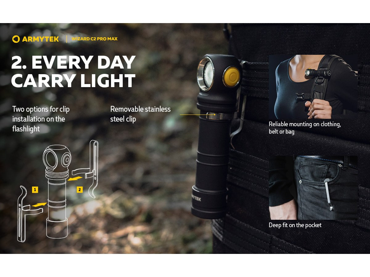 Fotografia: Armytek Wizard C2 Pro Max Magnet USB 3720lm (Warm)