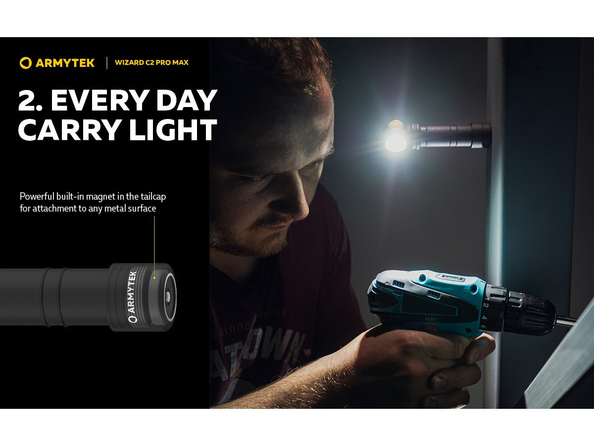 Fotografia: Armytek Wizard C2 Pro Max Magnet USB 3720lm (Warm)