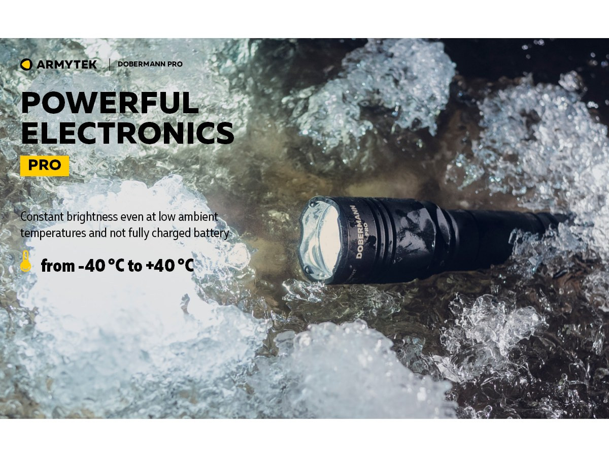 Fotografia: Armytek Dobermann Pro Magnet USB 1500lm (White)