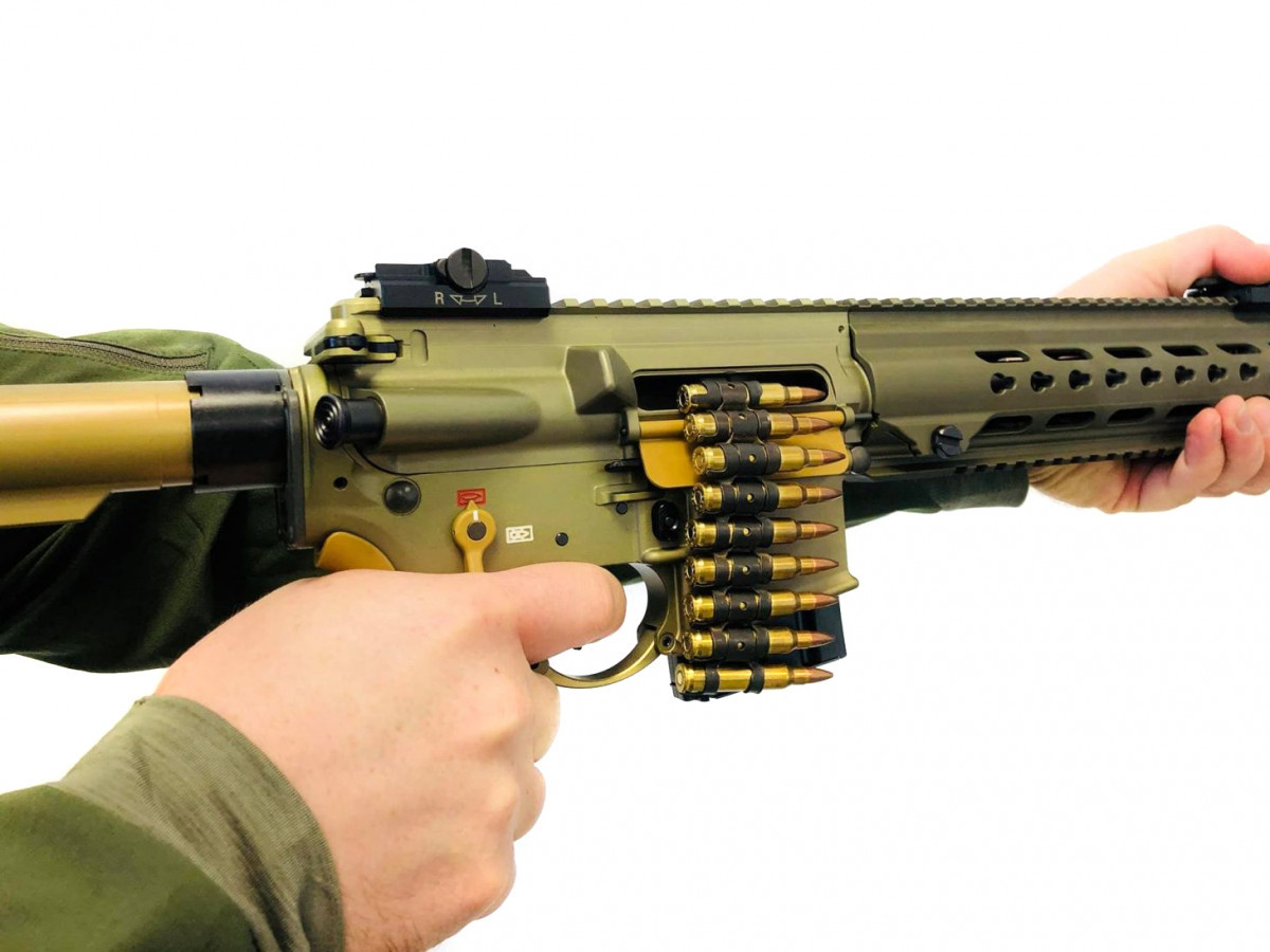 Fotografia: HK MR223 A3 16,5", kal. .223Rem., Slim-Line HKey Handguard GREEN-BROWN