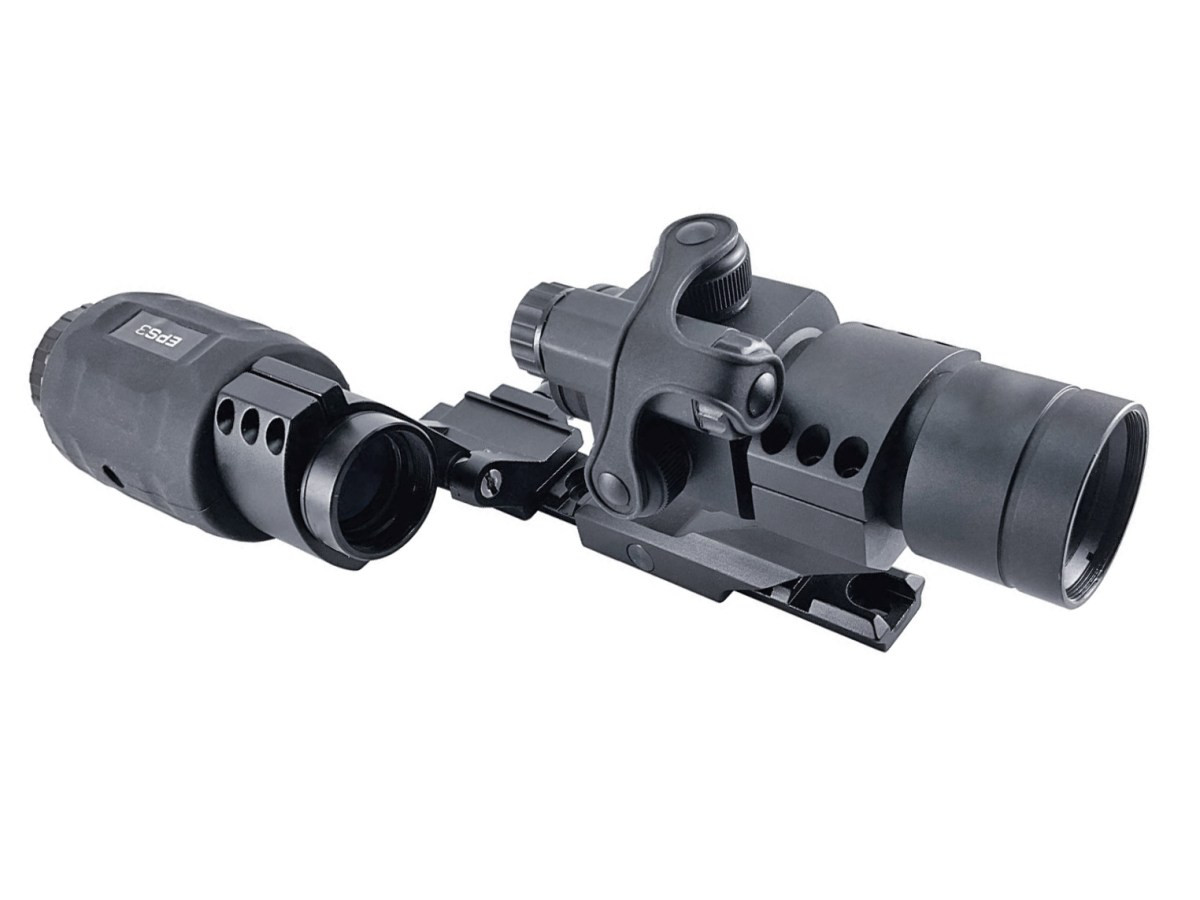 Fotografia: Kolimátor Umarex MPS 3 s výklopným zväčšovacím modulom
