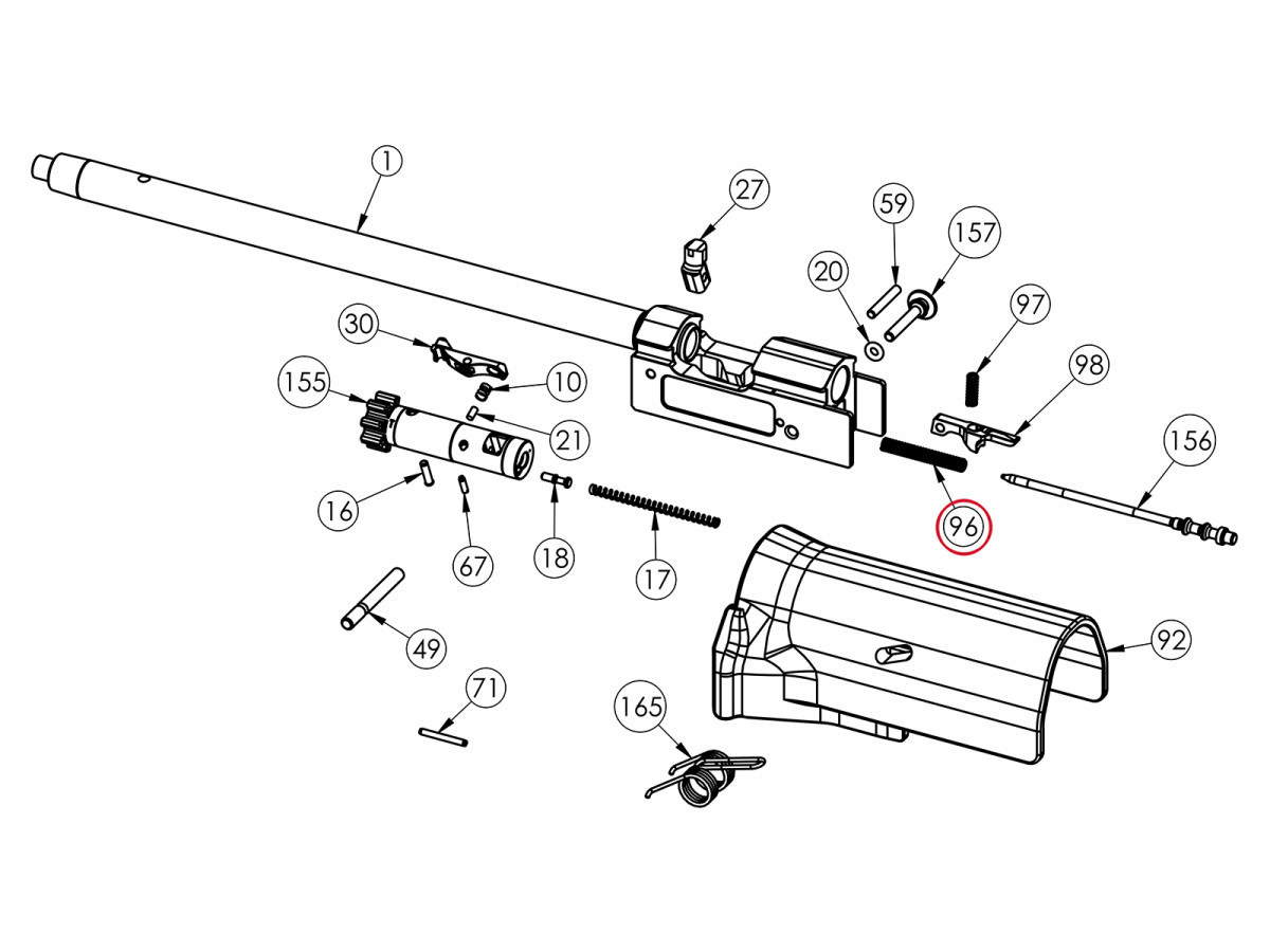 Fotografia: Pružina úderníka HELLION/VHS-2s