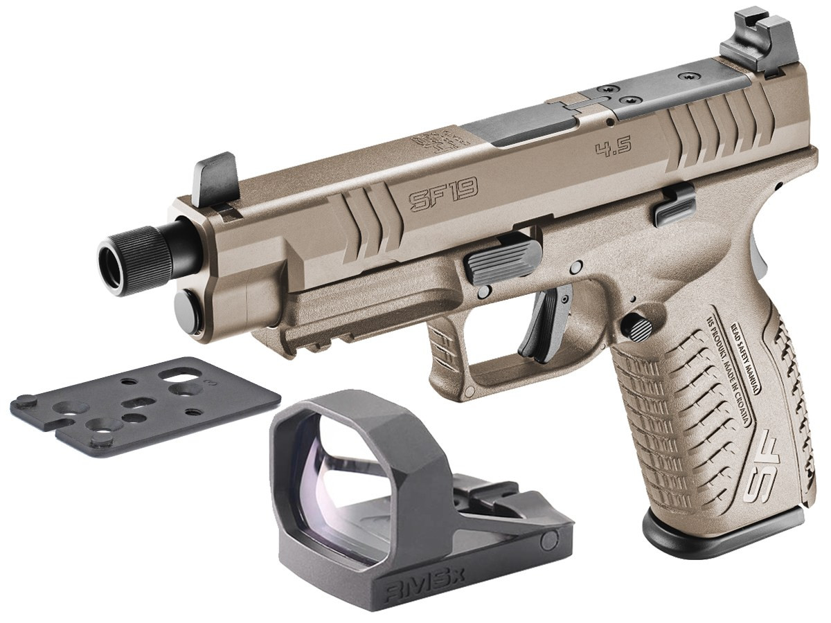 Akciový set HS SF19 4.5 TB RDR AFDE, kal. 9x19 + RMS-4MOA XL