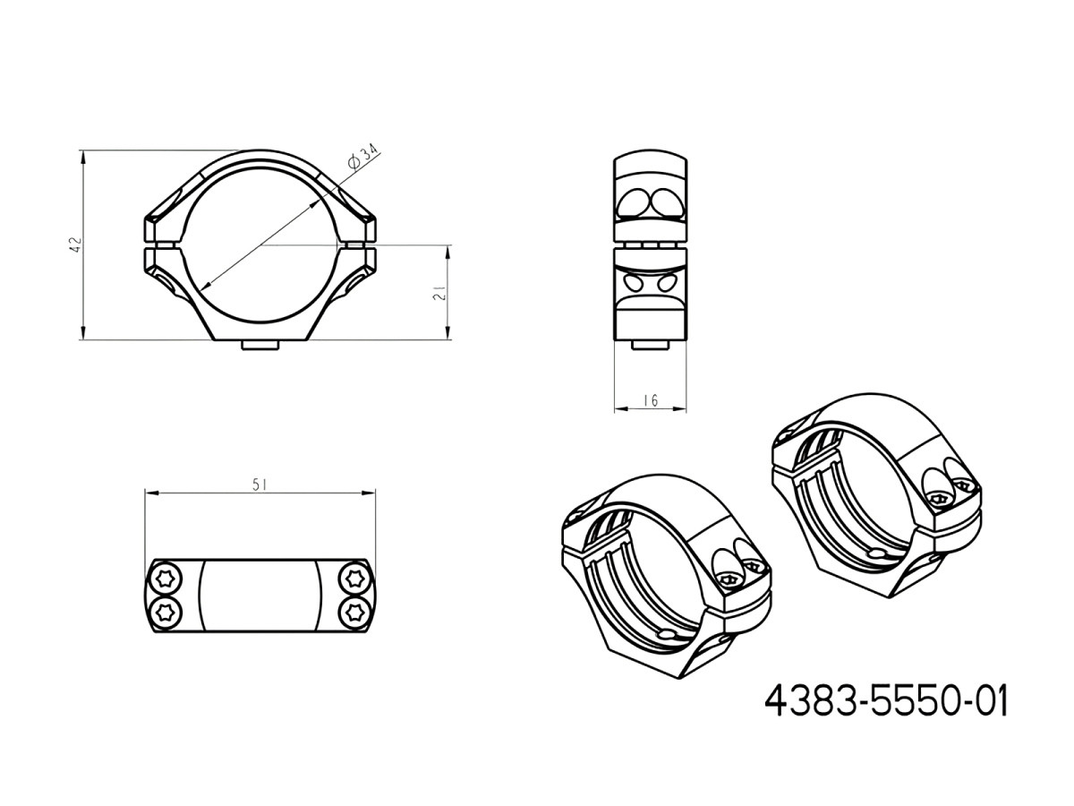 Fotografia: Krúžky JKN UNI 34mm, výška 21mm