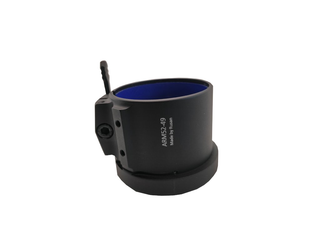 Fotografia: Rychloupínací objímka Rusan ARM52 pro Hikmicro Thunder a Cheetah Velikost objímky: 57 mm