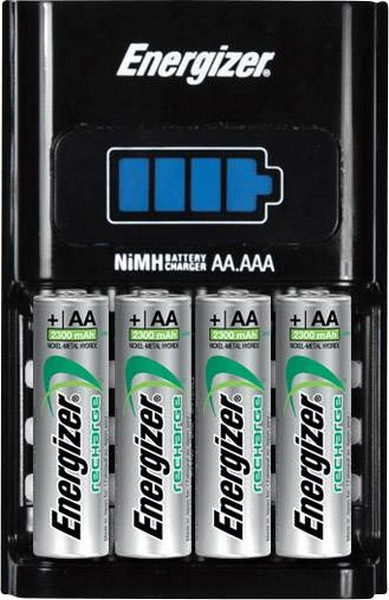 Fotografia: 1 hodinová nabíjačka batérií + nabíjateľná batéria 4AA Extreme 2300 mAh